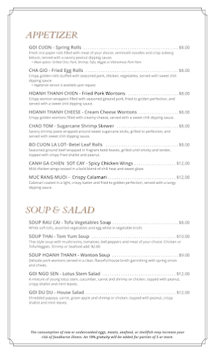 Menu Le Mekong Vietnamese Cuisine - 22