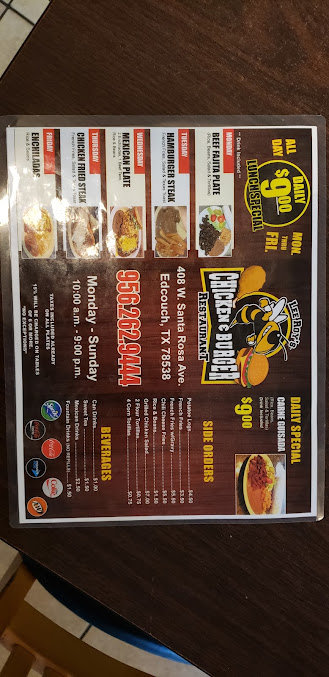 Menu Lee Roys Chicken Burgers - 25