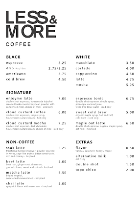 Menu Less And More Coffee Ii - 22