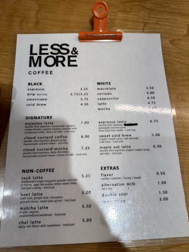 Menu Less And More Coffee Ii - 26