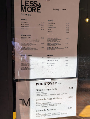 Menu Less And More Coffee Ii - 27