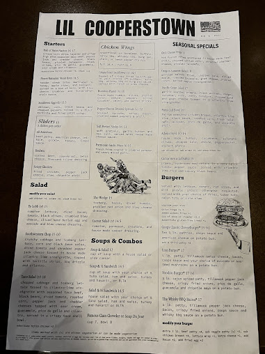Menu Lil Cooperstown Bar Grill - 22