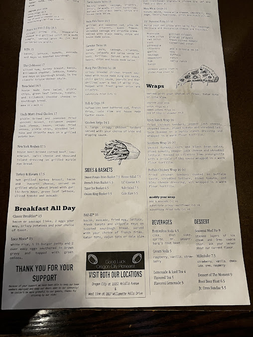 Menu Lil Cooperstown Bar Grill - 24