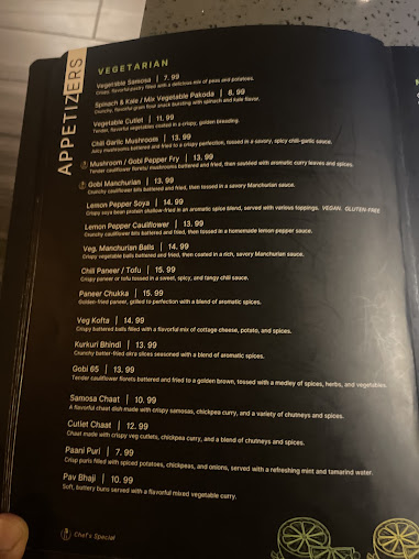 Menu Lime & Lemon Indian Grill & Bar - Raleigh - 23
