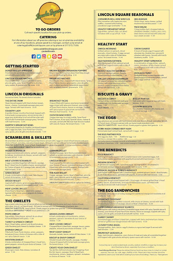 Menu Lincoln Square Pancake House Indianapolis - 20