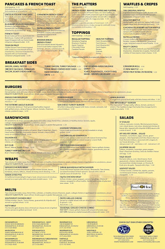 Menu Lincoln Square Pancake House Indianapolis - 21