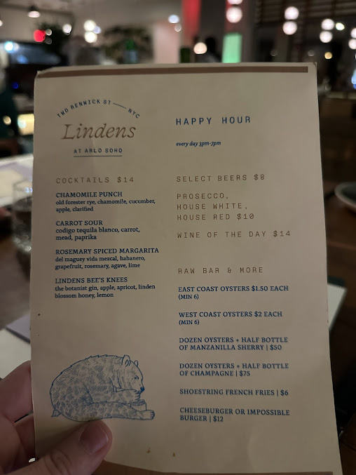 Menu Lindens - 25