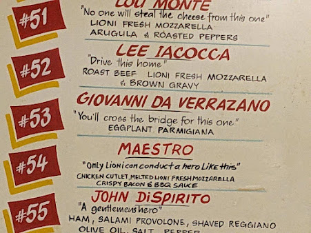 Menu Lioni Italian Heroes - 24