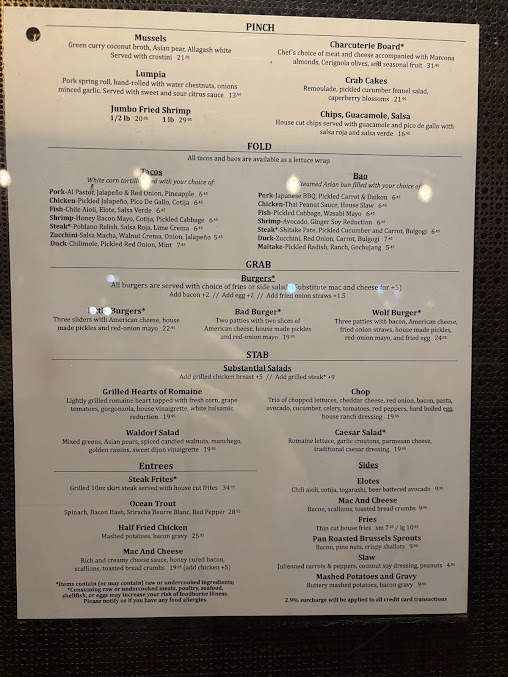 Menu Little Bad Wolf - 20