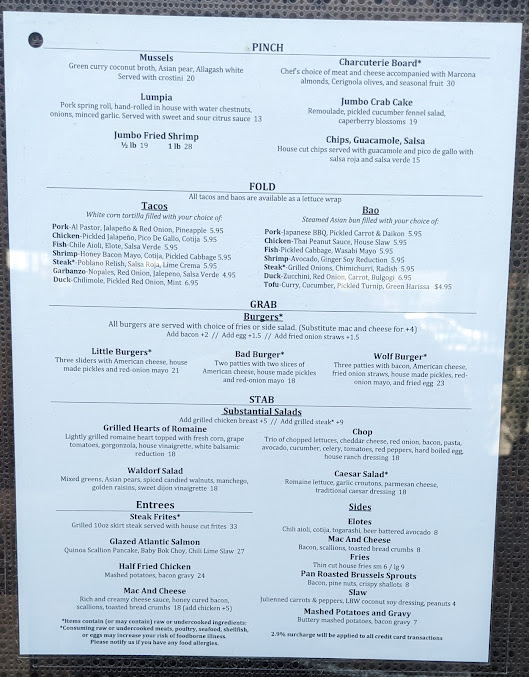 Menu Little Bad Wolf - 23