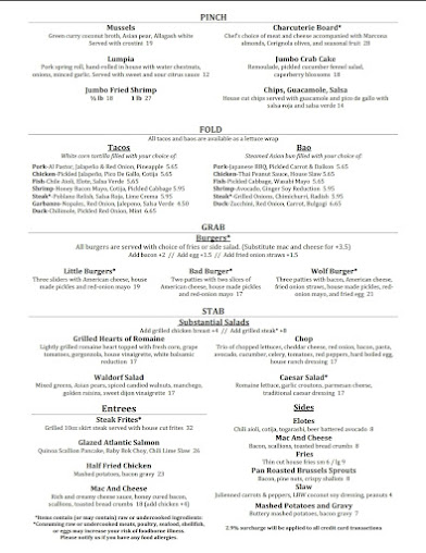 Menu Little Bad Wolf - 26