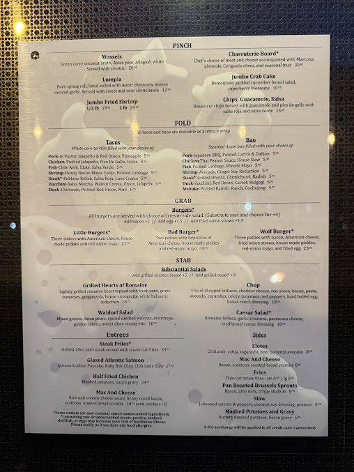 Menu Little Bad Wolf - 27