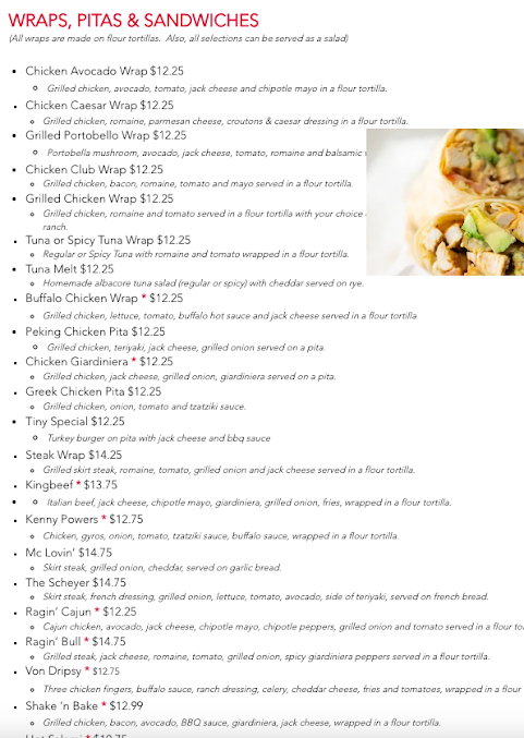 Menu Little Louie's - 21