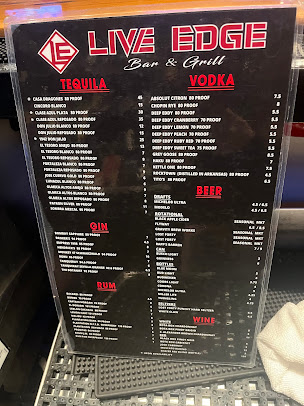 Menu Live Edge Bar Grill - 20
