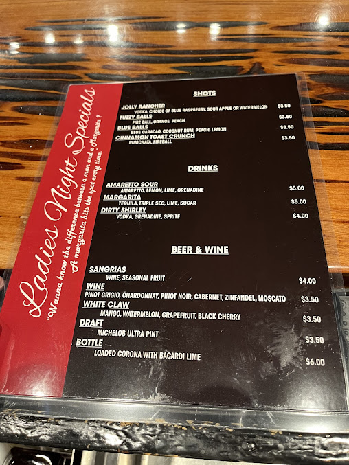 Menu Live Edge Bar Grill - 24