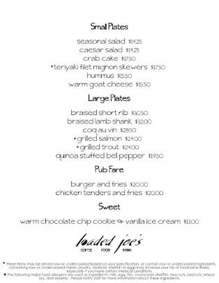 Menu Loaded Joes Avon Restaurants - 21