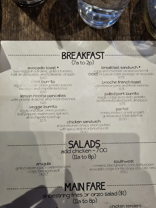 Menu Loaded Joes Avon Restaurants - 25