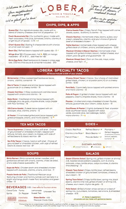 Menu Lobera Tacos & Tequila - 20
