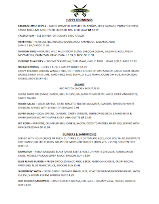 Menu Local Tavern Willoughby Hills - 20