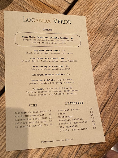 Menu Locanda Verde Tribeca - 22