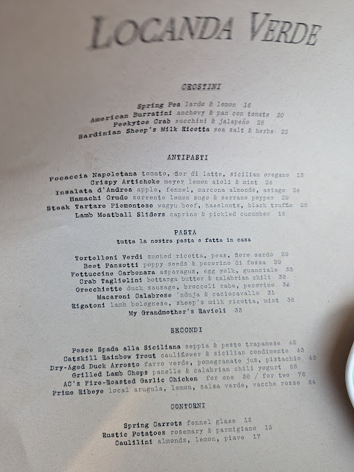 Menu Locanda Verde Tribeca - 26