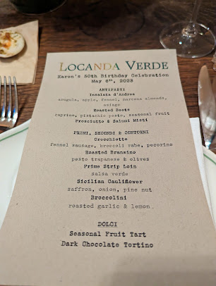 Menu Locanda Verde Tribeca - 27