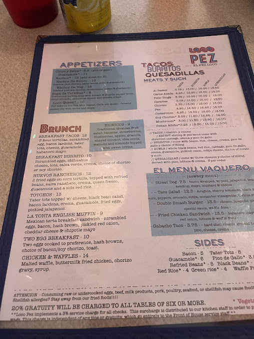 Menu Loco Pez West Philly - 22