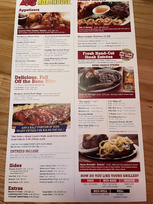 Menu Logan's Roadhouse - 20
