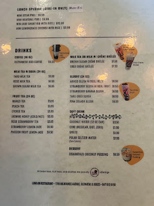 Menu Long An Restaurant - 24