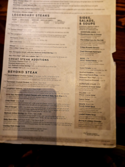 Menu Longhorn Steakhouse - 21