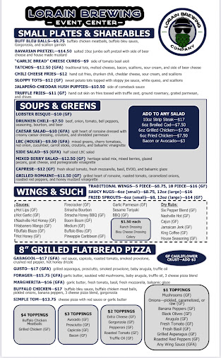 Menu Lorain Brewing Company And Event Center - 20