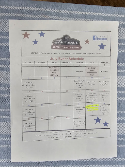Menu Lorraines Coffee House Music - 29