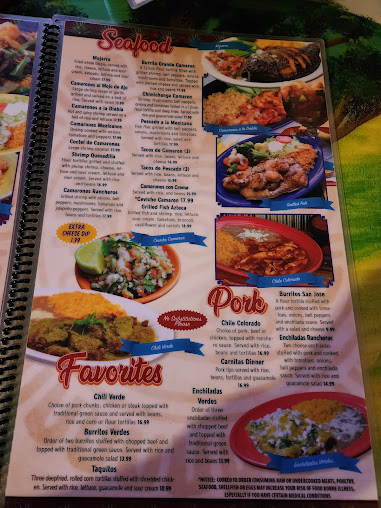 Menu Los Aztecas Mexican Restaurant - 20