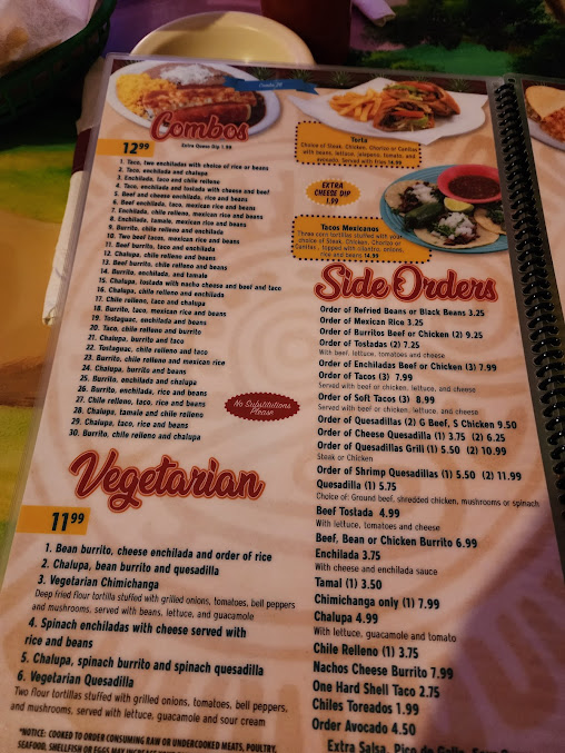 Menu Los Aztecas Mexican Restaurant - 21