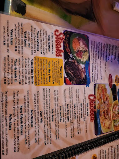 Menu Los Aztecas Mexican Restaurant - 27