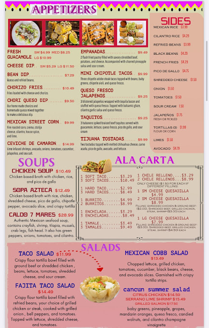 Menu Los Compadres Mexican Grill - 20