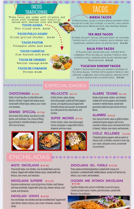 Menu Los Compadres Mexican Grill - 23