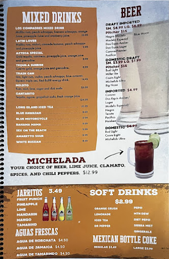 Menu Los Compadres Mexican Grill - 28