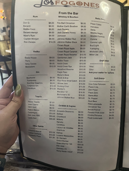 Menu Los Fogones Restaurant Peruvian Fusion - 25