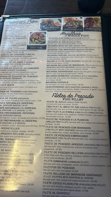 Menu Los Jarochos Antojitos Seafood - 25