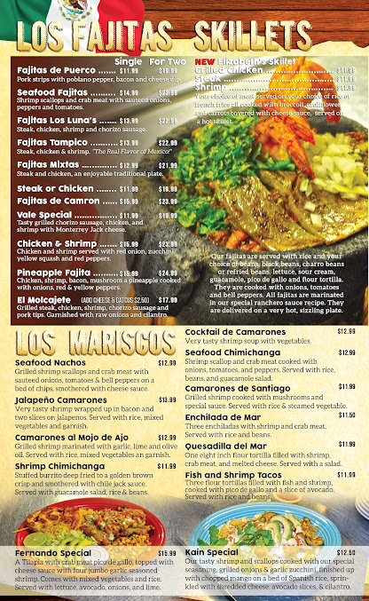 Menu Los Lunas Mexican Restaurant - 23