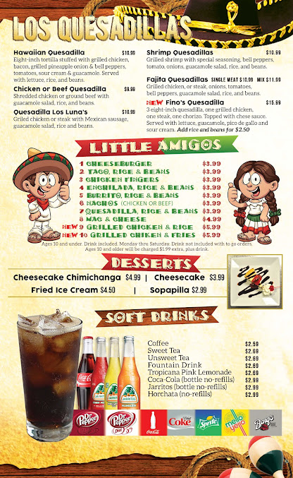 Menu Los Lunas Mexican Restaurant - 25