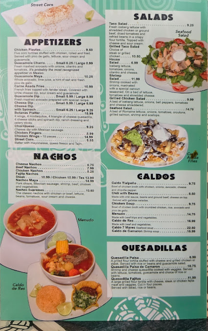 Menu Los Mayas Mexican Grill - 20