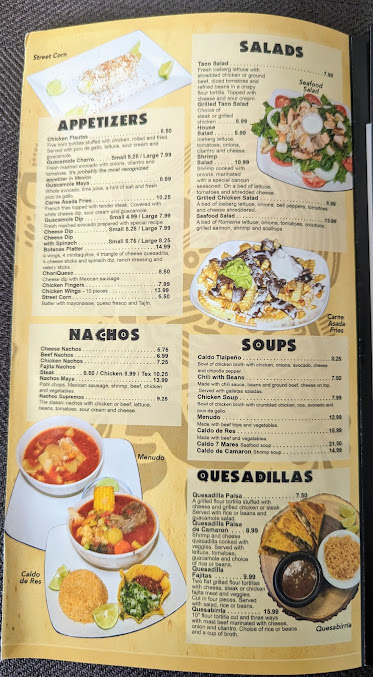 Menu Los Mayas Mexican Grill - 23