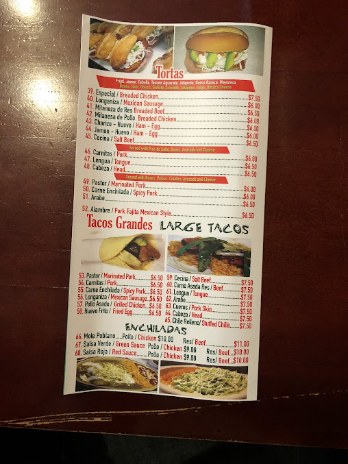 Menu Los Primos Mexican Restaurant - 24