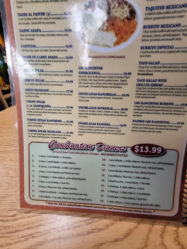 Menu Los Ranchitos Mexican Restaurant Kewanee - 27