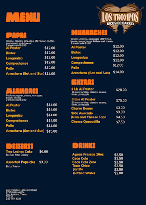 Menu Los Trompos Tacos De Barrio - 21
