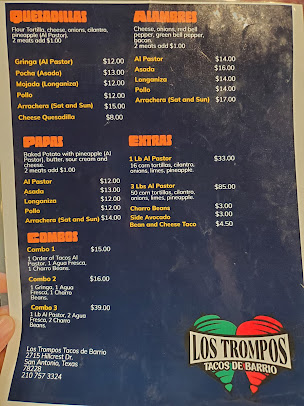 Menu Los Trompos Tacos De Barrio - 22