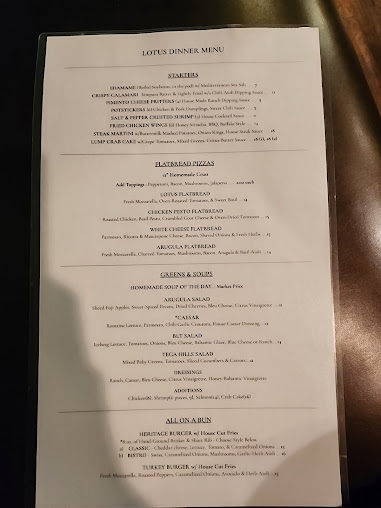 Menu Lotus Chophouse Sushi Bar - 20