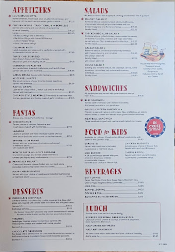 Menu Lou Malnati's Pizzeria - 20